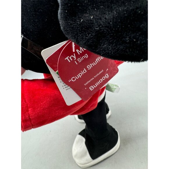 Merry Bright Singing & Dancing Bulldog Christmas Plush Toy 14" Tall READ - Picture 6 of 9